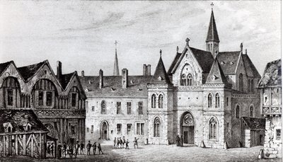 Die Sorbonne im Jahr 1550 von Francois Alexandre Pernot